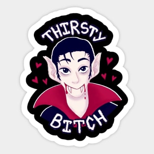 Thirsty Vampire Sticker